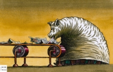 Gazeta [1] : IX Otwarty Międzynarodowy Konkurs na Rysunek Satyryczny / Vladimir Kazanevsky