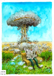 Gazeta [1] : IX Otwarty Międzynarodowy Konkurs na Rysunek Satyryczny / Luc Vernimmen