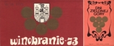 Winobranie - 73: [zaproszenie na Koncert Inauguracyjny 24 września 1973 r.]