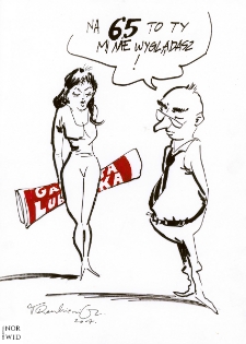 Gazeta [1] : IX Otwarty Międzynarodowy Konkurs na Rysunek Satyryczny / Tadeusz Raczkiewicz