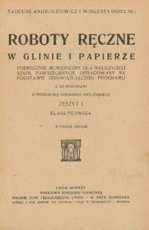 Roboty ręczne w glinie i papierze
