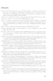 Ku edukacji zorientowanej na zmianę społecznego obrazu osób niepełnosprawnych - bibliografia