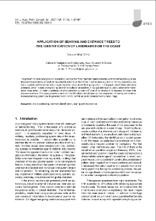 Application of bearing and distance trees to the identification of landmarks on the coast