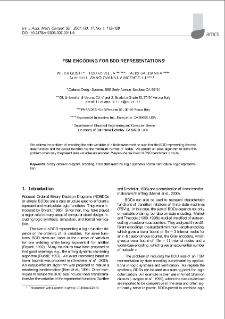FSM encoding for BDD representations