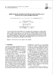 Hermite spline interpolation on patches for parallelly solving the Vlasov-Poisson equation