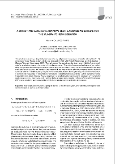 A direct and accurate adaptive semi-Lagrangian scheme for the Vlasov-Poisson equation