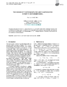 The choice of the forms of Lyapunov functions for a positive 2D Roesser model