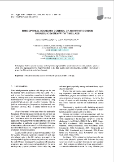 Time-optimal boundary control of an infinite order parabolic system with time lags