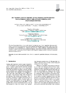 On the realization theory of polynomial matrices and the algebraic structure of pure generalized state space systems