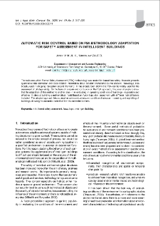 Automatic risk control based on FSA methodology adaptation for safety assessment in intelligent buildings
