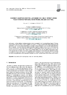 Indirect adaptive controller based on a self-structuring fuzzy system for nonlinear modeling and control
