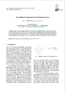 Synthesis of finite state machines for CPLDs
