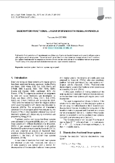 Descriptor fractional linear systems with regular pencils