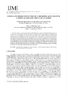 Conjugate mixed convection of a micropolar fluid over a vertical hollow circular cylinder