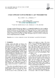 A fuzzy approach to option pricing in a Levy process setting