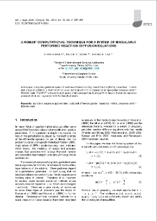 A robust computational technique for a system of singularly perturbed reaction-diffusion equations