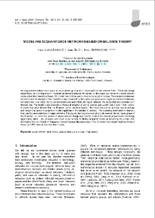 Modeling acquaintance networks based on balance theory