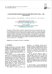 A RED modified weighted moving average for soft real-time application
