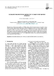 Accelerating backtrack search with a best-first-search strategy