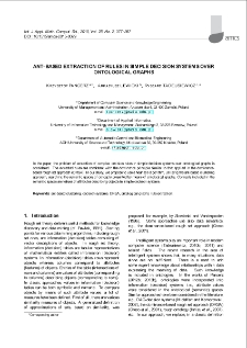 Ant-based extraction of rules in simple decision systems over ontological graphs