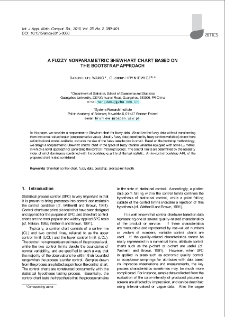 A fuzzy nonparametric Shewhart chart based on the bootstrap approach