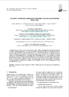 An agent-oriented hierarchic strategy for solving inverse problems