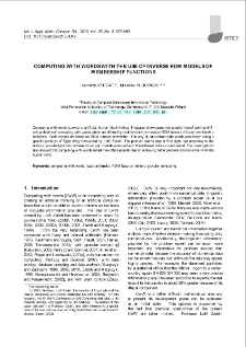 Computing with words with the use of inverse RDM models of membership functions