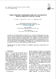 Robust aperiodic-disturbance rejection in an uncertain modified repetitive-control system