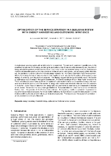 Optimization of the service strategy in a queueing system with energy harvesting and customers` impatience