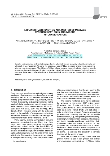 A branch hash function as a method of message synchronization in anonymous P2P conversations