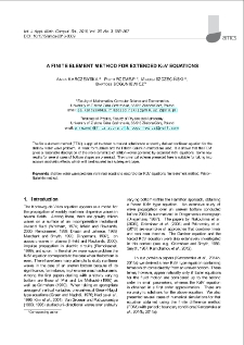 A finite element method for extended KdV equations