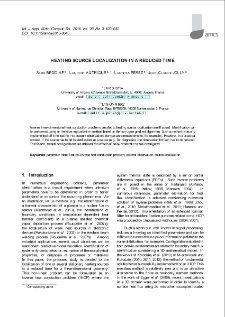 Heating source localization in a reduced time