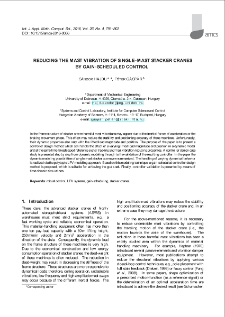 Reducing the mast vibration of single-mast stacker cranes by gain-scheduled control