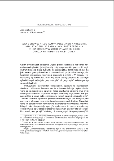 "Genderowe kilogramy". Płeć jako kategoria analityczna w badaniach postrzegania (nie)normatywności sylwetek osób o różnym indeksie masy ciała = "Gender kilograms": sex as an analytic category in research on the perception of (non)normativity of silhouettes of people with different body mass indices