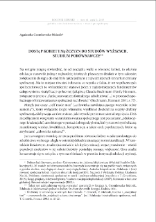 Dostęp kobiet i mężczyzn do studiów wyższych. Studium porównawcze = The access of women and men to higher education. A comparative study