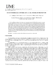 State feedback control of a Car and Beam prototype