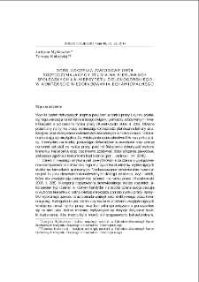 Doświadczenia zawodowe osób rozpoczynających studia na kierunkach społecznych Uniwersytetu Zielonogórskiego w kontekście niedopasowania behawioralnego = Professional experience of people beginning social studies at the University of Zielona Gora in the context of behavioural maladjustment