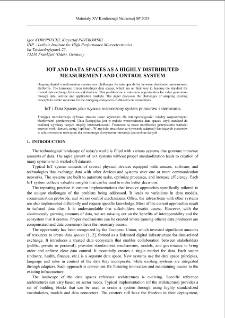 IoT and Data Spaces as a highly distributed measurement and control system = IoT i Data Spaces jako wysoce rozproszony system pomiarów i sterowania