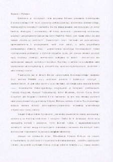 Wystąpienie JM Rektora Uniwersytetu Zielonog&oacute;rskiego prof. dr. hab. Czesława Osękowskiego podczas uroczystości 10-lecia powstania Uniwersytetu i nadania tytułu doktora honoris causa ks. bp. dr. Adamowi Dyczkowskiemu