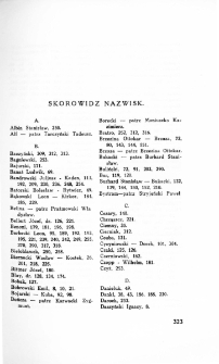 Moja służba w Brygadzie: pamiętnik polowy: tom 1 - skorowidz nazwisk