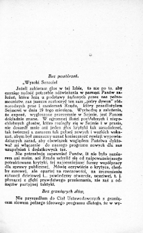 Przem&oacute;wienie wygłoszone w Senacie w dniu 30 lipca 1926 r.