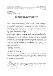 Zmierzchy Bolesława Leśmiana = Twilight of Bolesław Leśmian