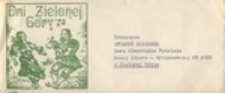 Dni Zielonej G&oacute;ry 78: [koperta, papier okolicznościowy]