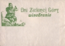 Dni Zielonej G&oacute;ry: winobranie [koperta]
