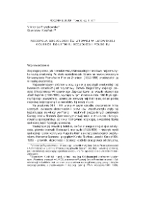 Recepcja socjologii światowej w lwowskiej kolebce 150-letniej socjologii polskiej = The reception of world sociology in the Lviv cradle of 150-year-old Polish sociology