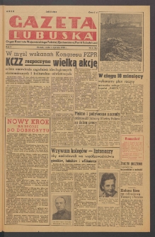 Gazeta Lubuska : organ Komitetu Wojewódzkiego Polskiej Zjednoczonej Partii Robotniczej R. II Nr 3 (5 stycznia 1949). - Wyd. ABCD