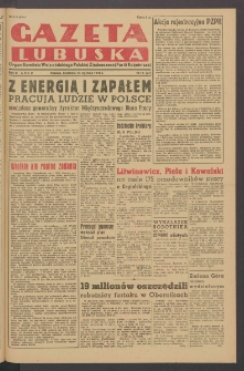 Gazeta Lubuska : organ Komitetu Wojewódzkiego Polskiej Zjednoczonej Partii Robotniczej R. II Nr 14 (16 stycznia 1949). - Wyd. ABCD