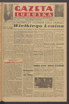Gazeta Lubuska : organ Komitetu Wojewódzkiego Polskiej Zjednoczonej Partii Robotniczej R. II Nr 22 (24 stycznia 1949). - Wyd. ABC