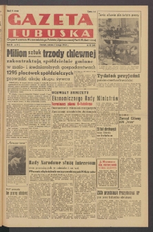 Gazeta Lubuska : organ Komitetu Wojewódzkiego Polskiej Zjednoczonej Partii Robotniczej R. II Nr 35 (5 lutego 1949). - Wyd. ABC