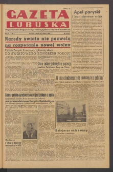Gazeta Lubuska : organ Komitetu Wojewódzkiego Polskiej Zjednoczonej Partii Robotniczej R. II Nr 70 (12 marca 1949). - Wyd. ABC